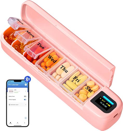 electric pill box|smart pill box with alarms.